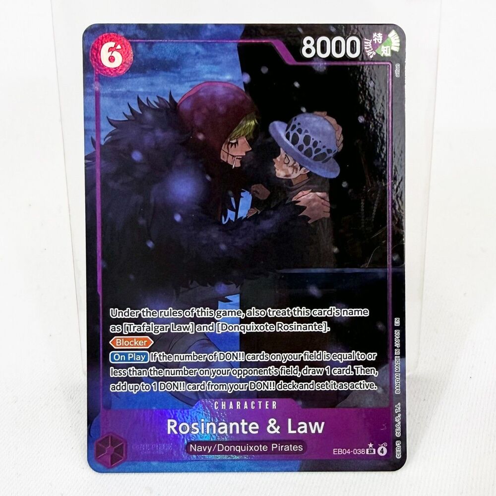 Rosinante & Law EB04-038 SR Alt Egghead Crisis One Piece Purple TCG Card